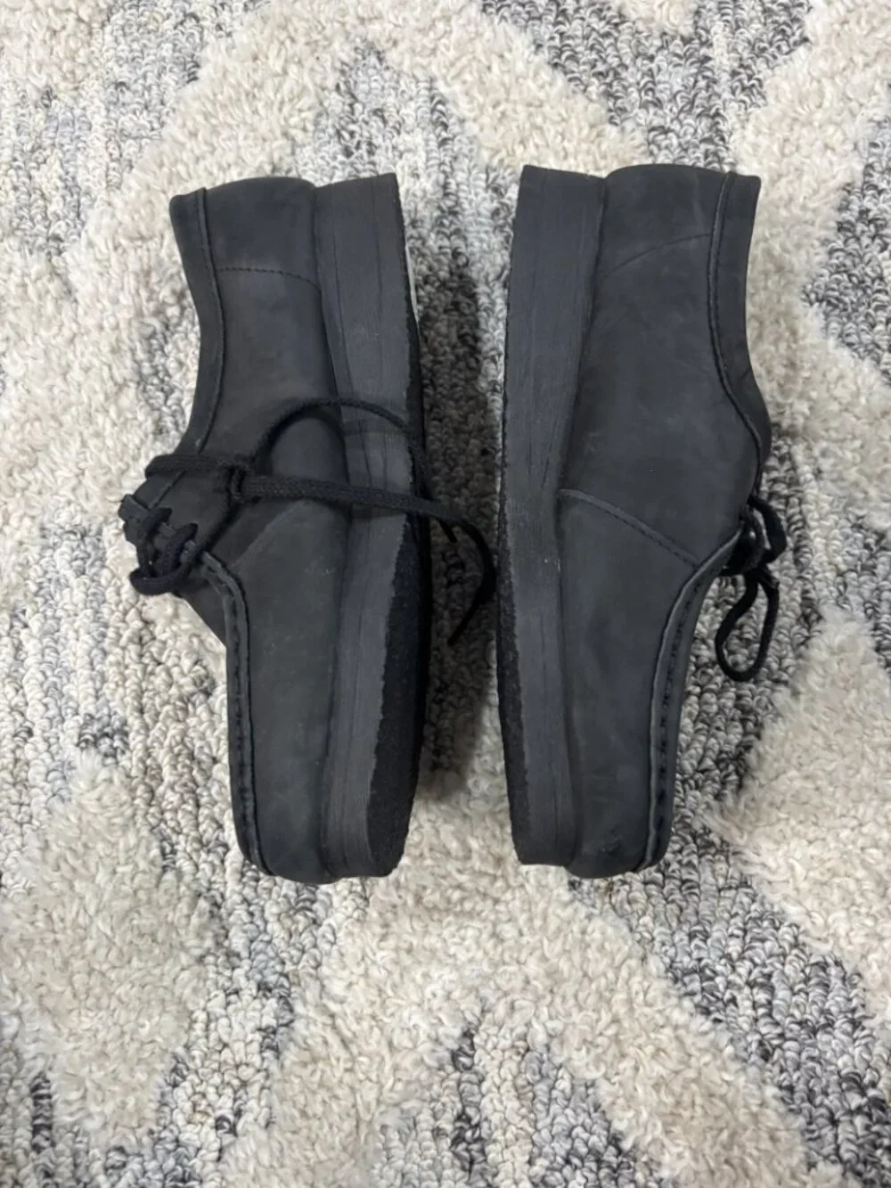 Clarks Collection by Clarks Black Moc-Toe Lace-Up Boot Size 7.5 M